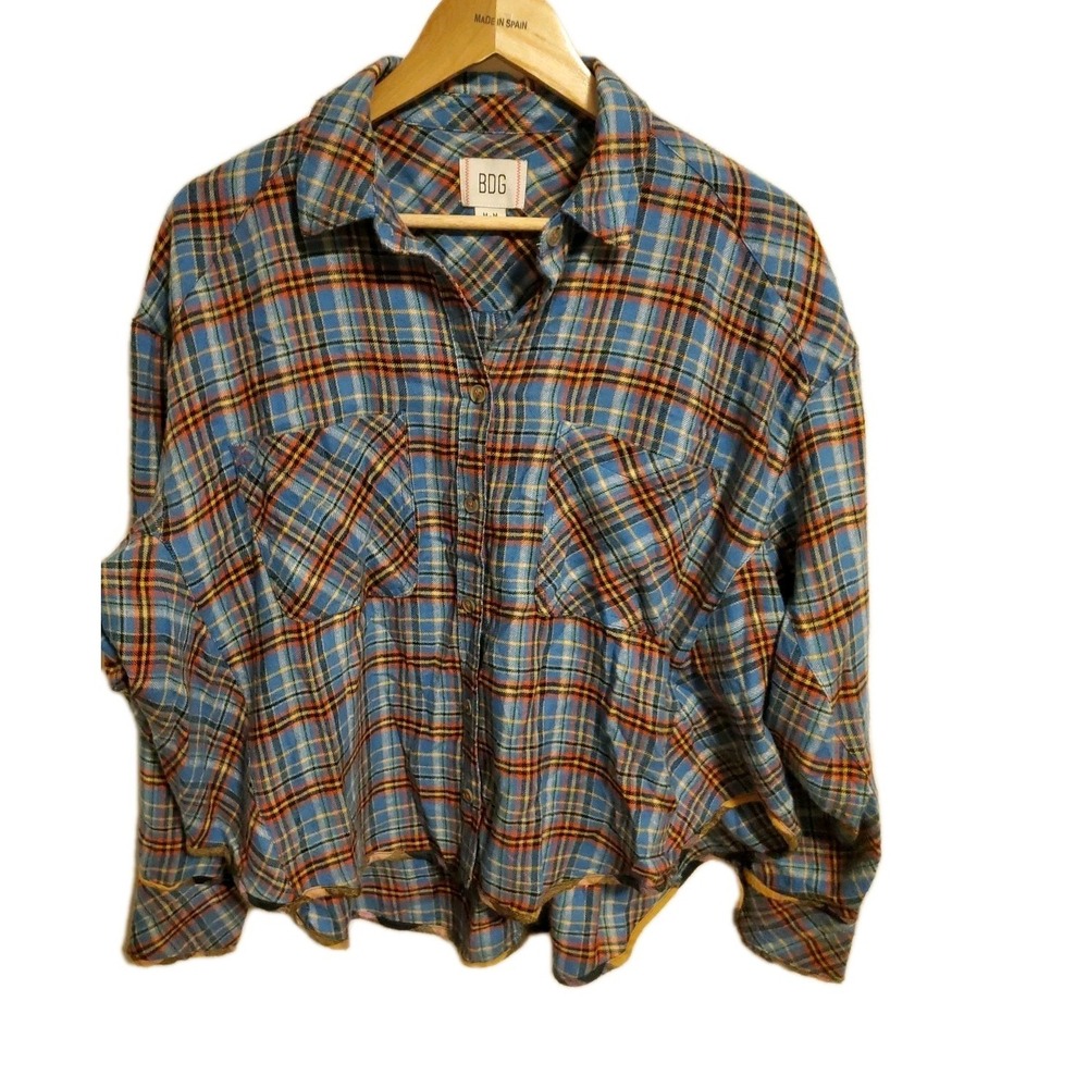 Urban Outfitters BDG Karl Slouchy Flannel Button Down Shirt M Fall